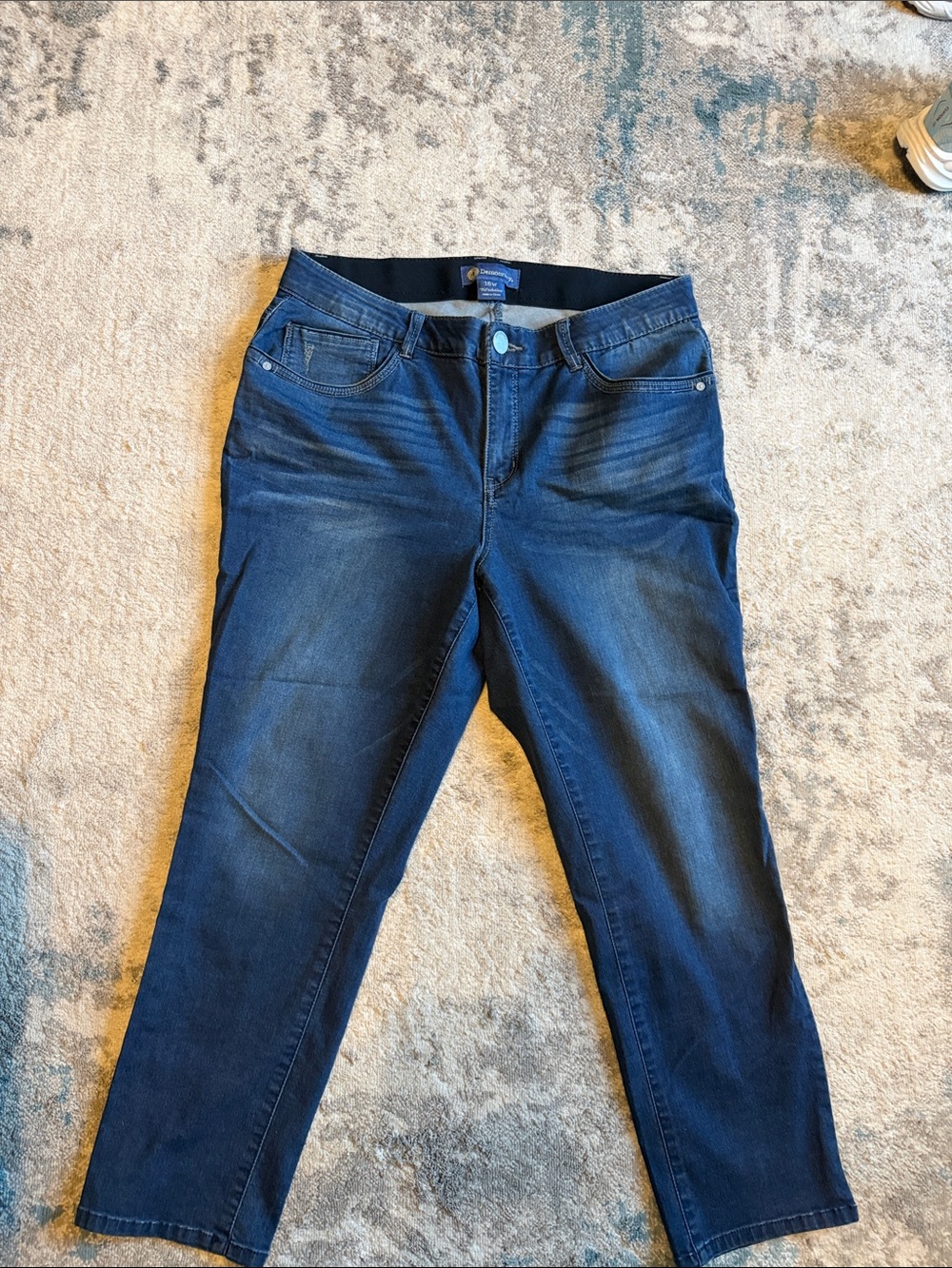 Democracy Dark Blue Straight Leg Women's Jeans